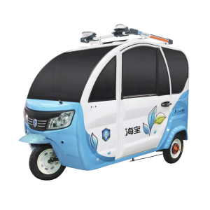 1500W 60V 52A58A 3 Wheels Closed Passenger electric tricycle (4)