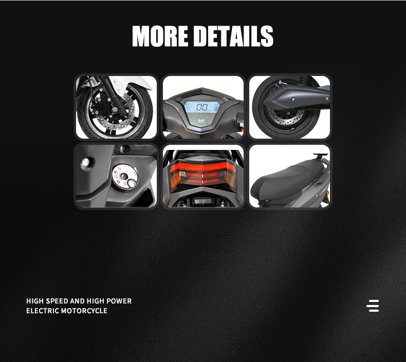 OPY-EM005 Max Speed 55Km/H Max Range 65Km Electric Motorcycle Details 7